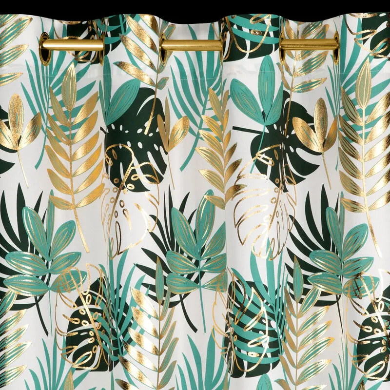 ZASŁONA MALTA 140 X 250 CM CIEMNOZIELONY - EU_441941