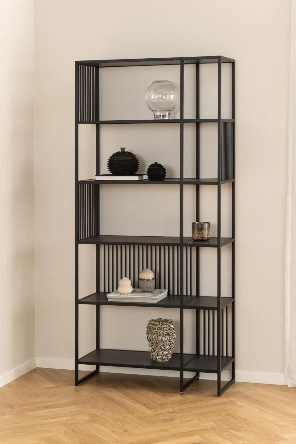 Regał metalowy STRINGTON 85x185 czarny — zdjęcie 10
