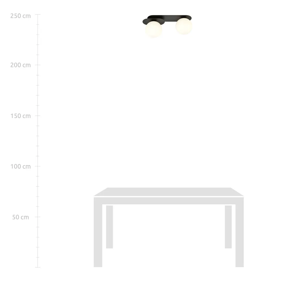 Lampa sufitowa PLAZA Czarny 1118/2 - 1118/2
