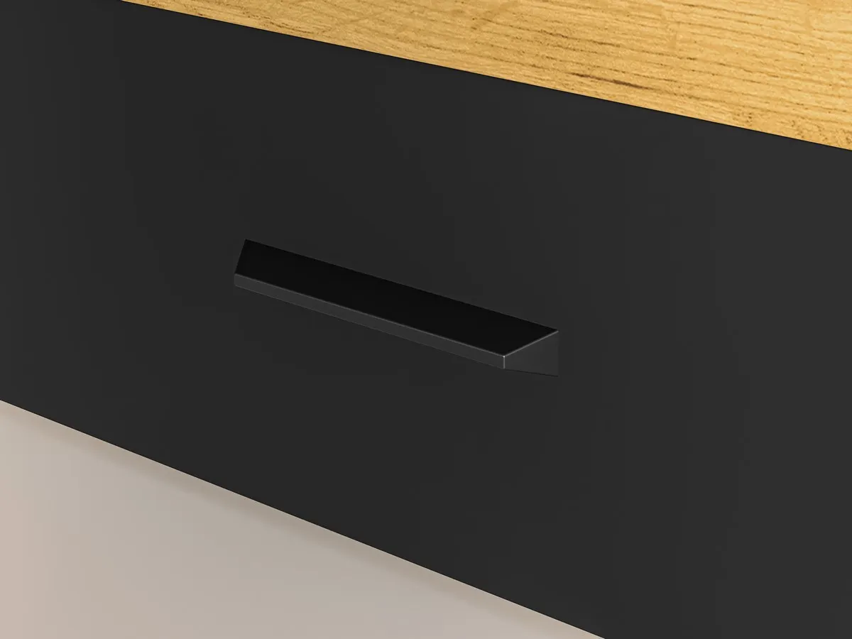 Łóżko z szufladą Colt 10 dąb craft złoty, czarny, stal premium 90x200 - 1COLT10-001