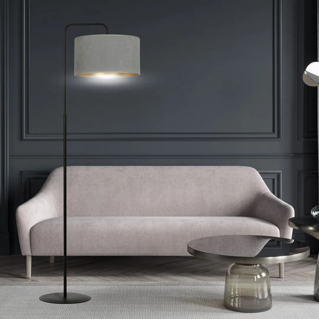 Lampa stojąca HILDE LP1 czarny szary — zdjęcie 7