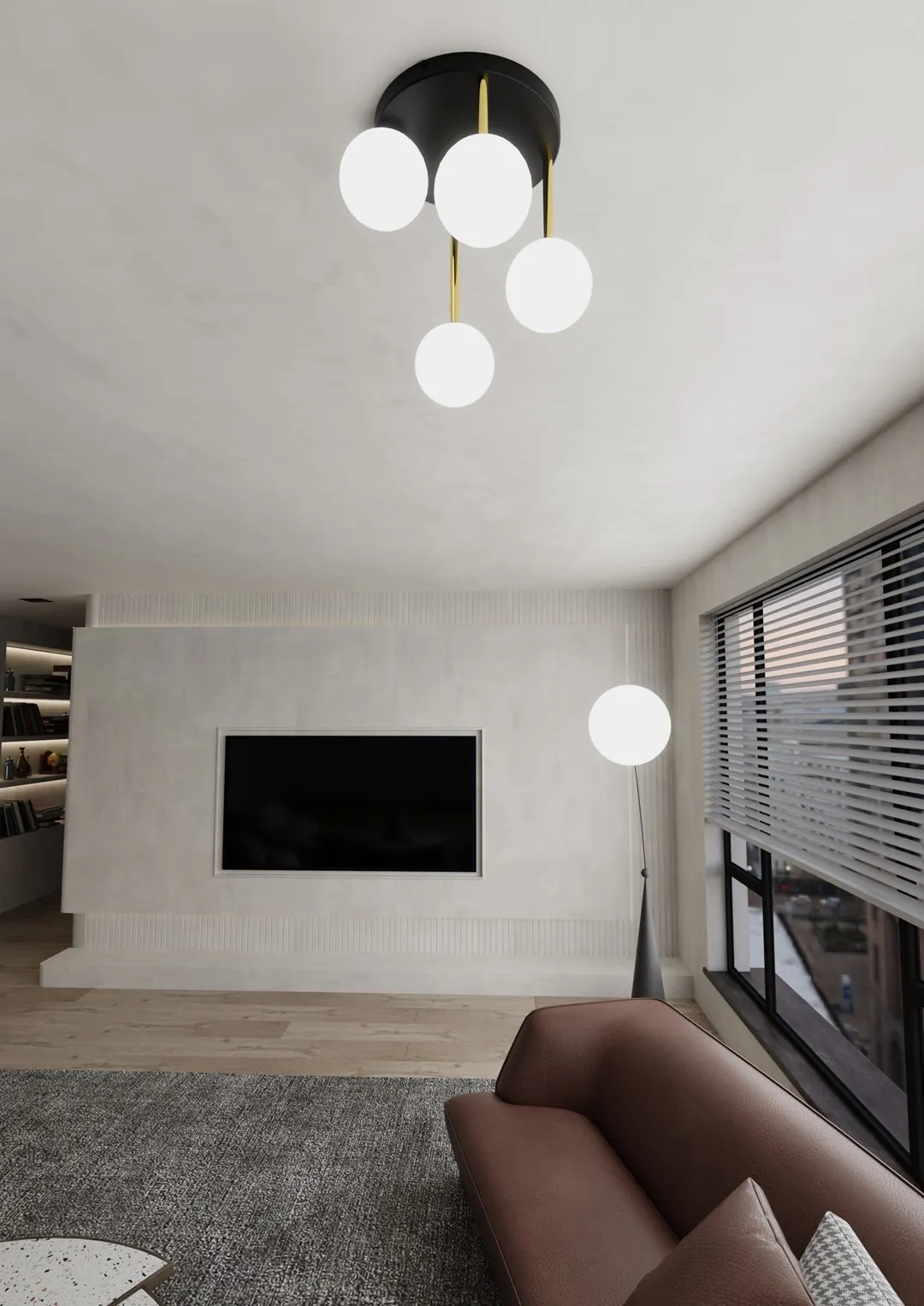 Lampa sufitowa DOLCE Czarny,Złoty 1260/4 - 1260/4