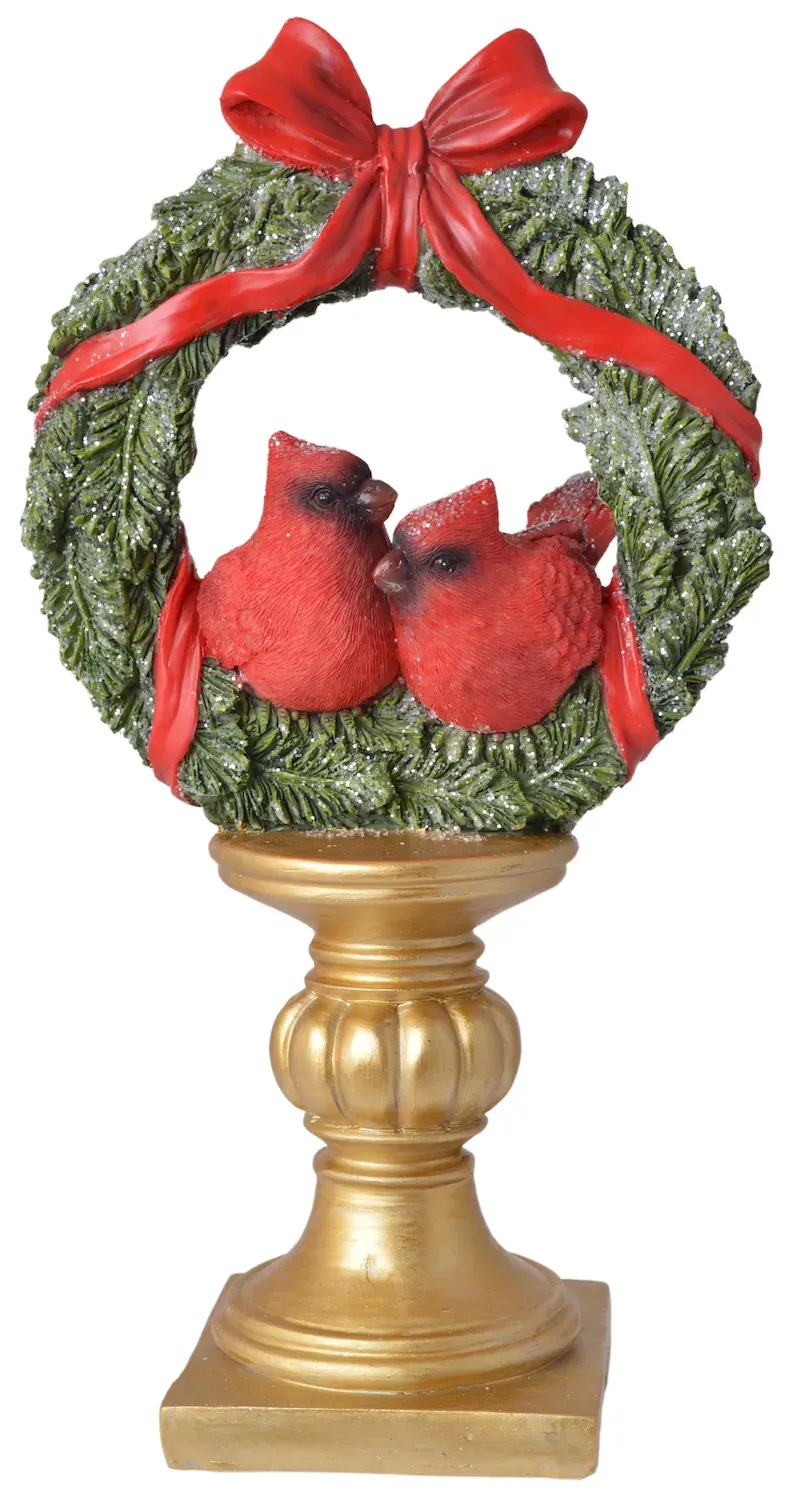 Wieniec Z PTAKAMI na podstawie 2912 czerwono-zielony Wieniec Z PTAKAMI na podstawie 2912 czerwono-zielony