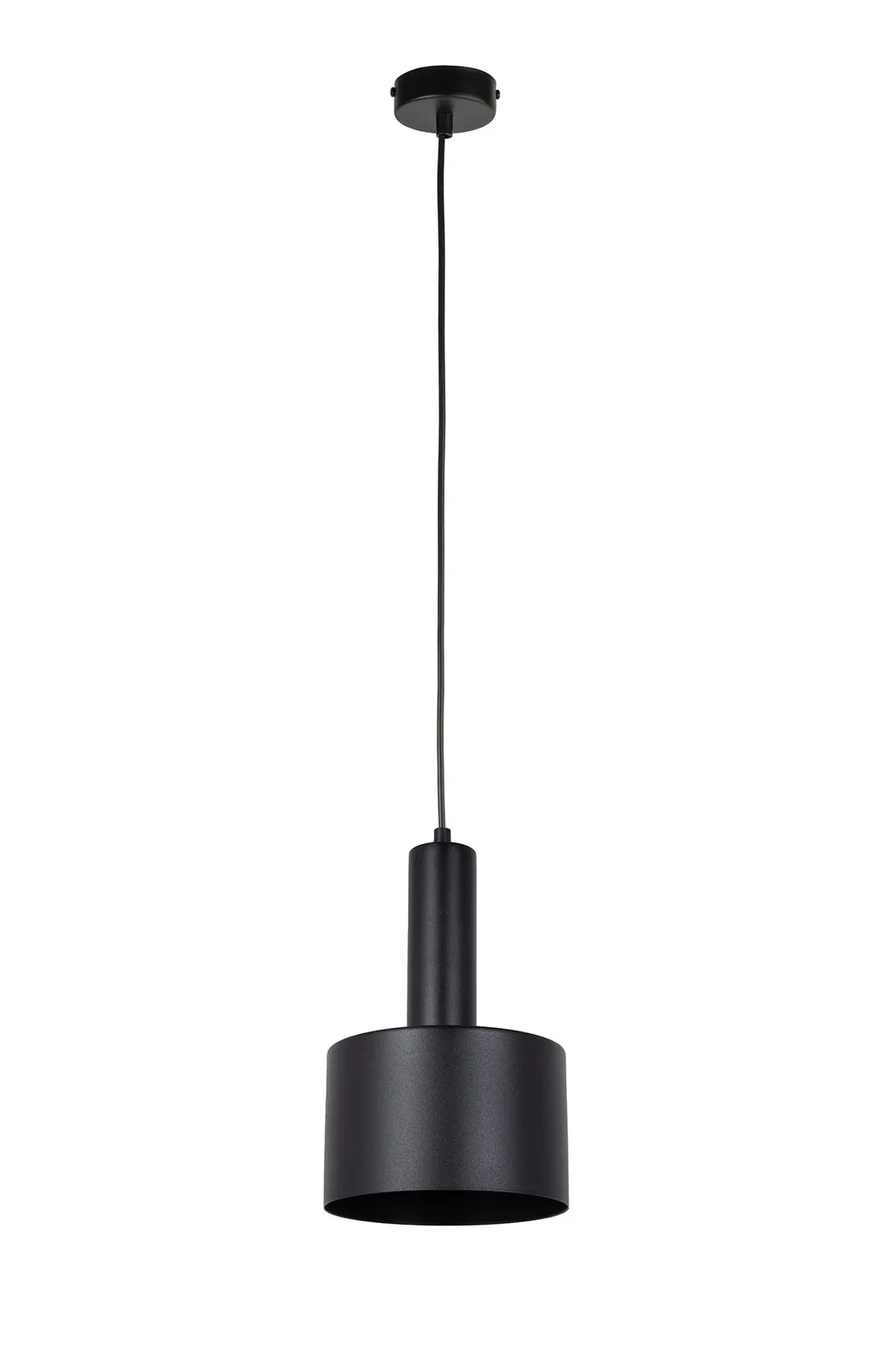 Lampa wisząca VITRUM walec czarna