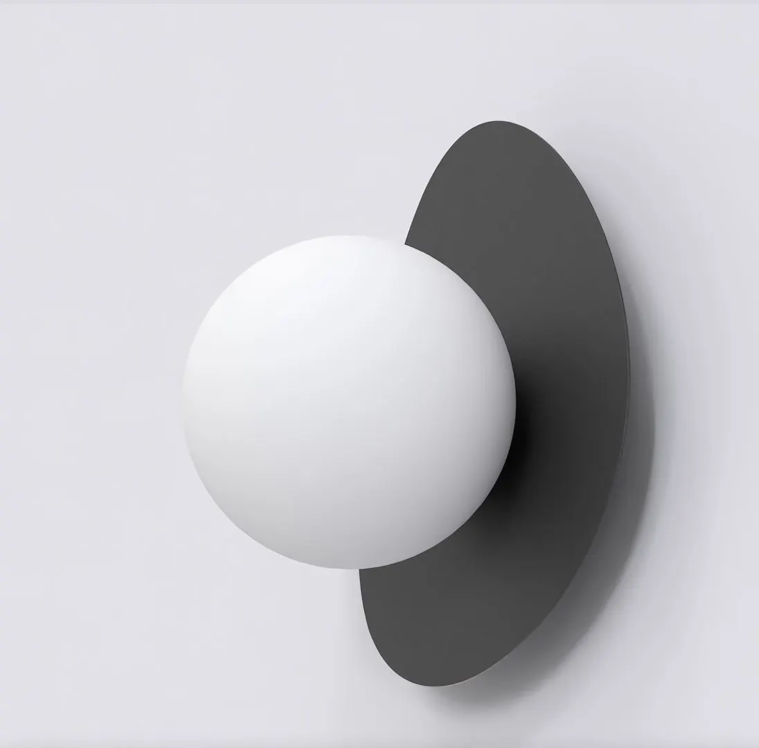 Kinkiet metalowy OVO K1 czarny - 1527/K1