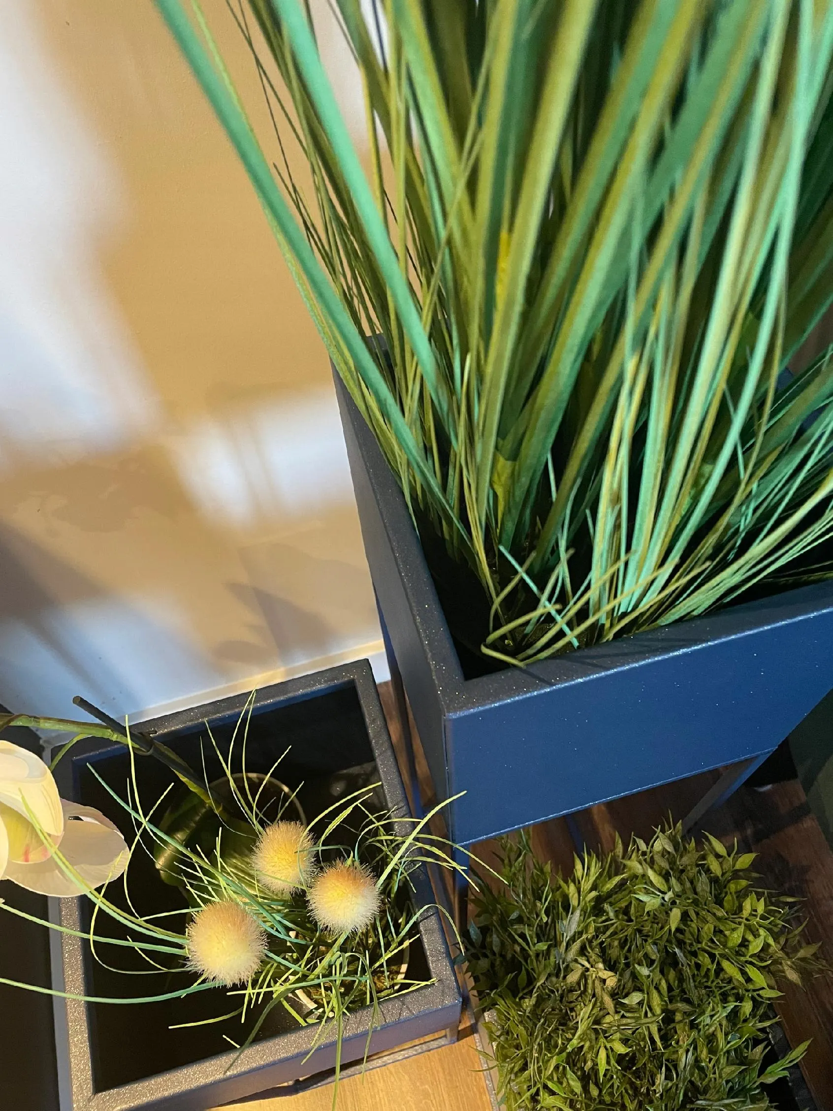 DONICZKA-osłonka na donice metalowa LORIENT L niebieska - LD_TZ000081