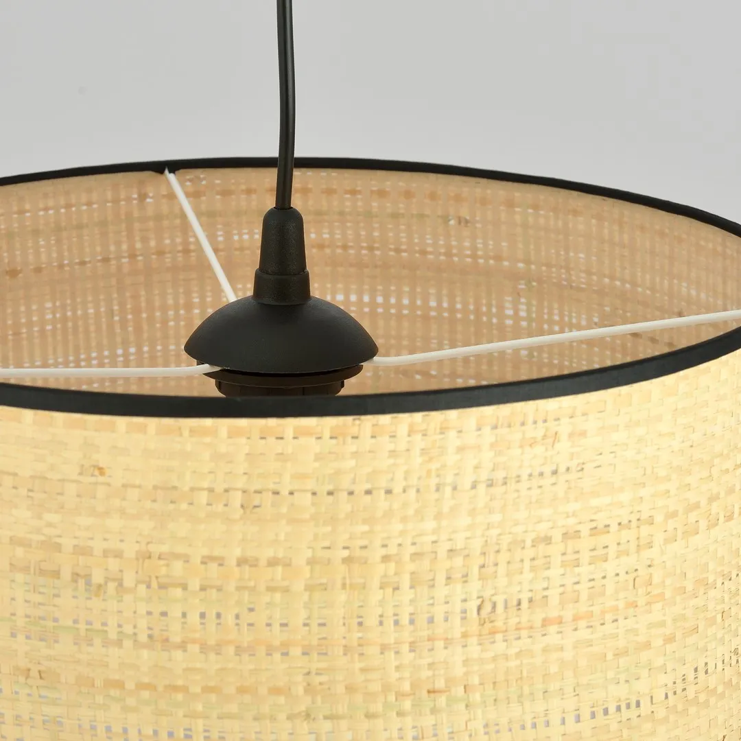 Lampa wisząca ASTON 1 czarny brązowy — zdjęcie 5