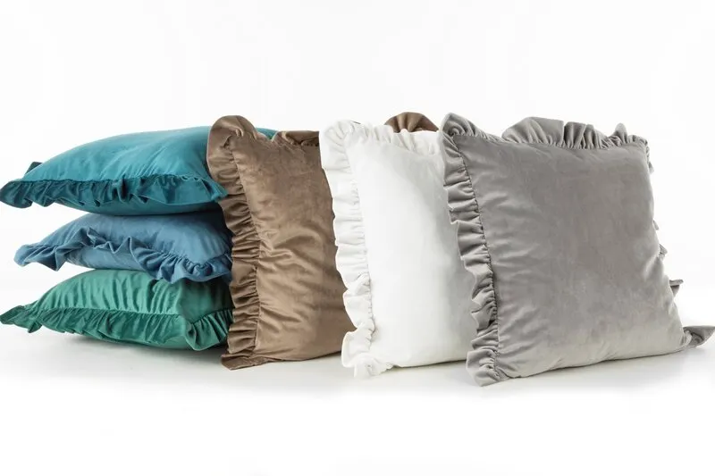 POSZEWKA VELVET 25 45 X 45 CM CEGLASTY