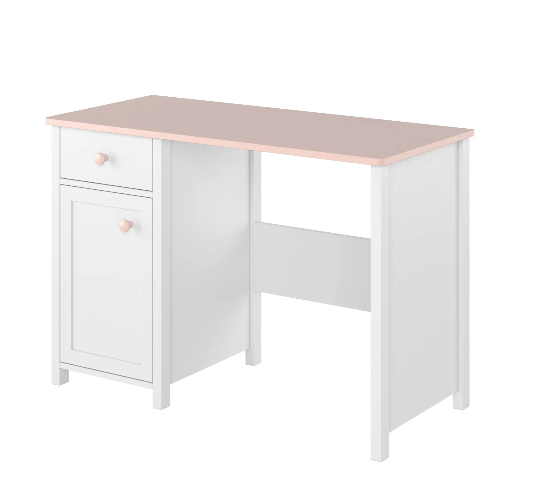 Biurko LUNA LN-03 biało-różowe Biurko LUNA LN-03 biało-różowe
