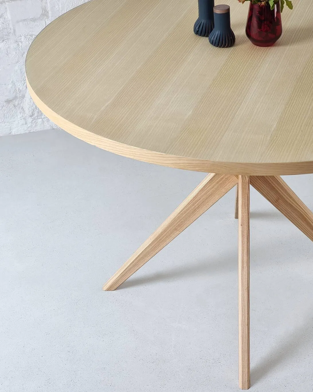 Stół okrągły JUBI BOLD 100cm naturalny - NRGBTJ100_ASH