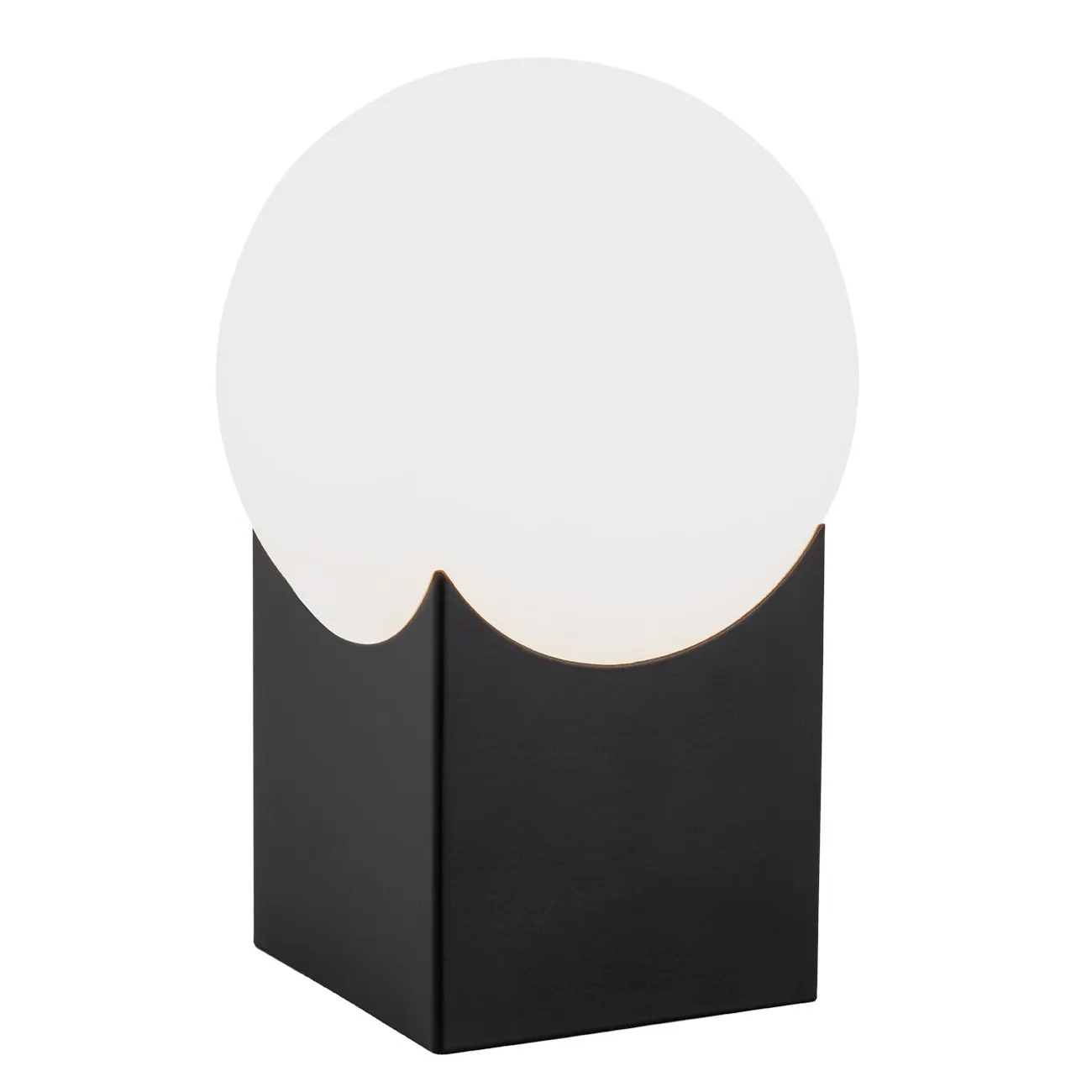 Lampa stołowa AUSTIN czarna matowa biała 18x12 cm