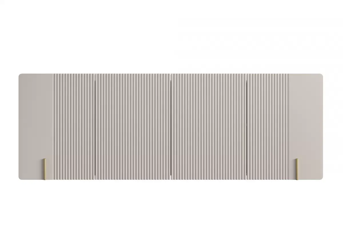 MALMI Komoda 200 4D - cashmere / crema bianca / wisząca / złote uchwyty - B_162312