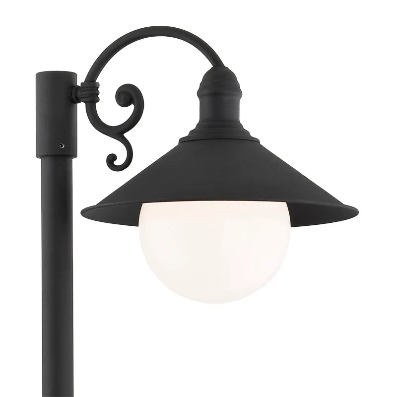 Lampa stojąca ERBA BIS metalowa czarna 120cm - 3284