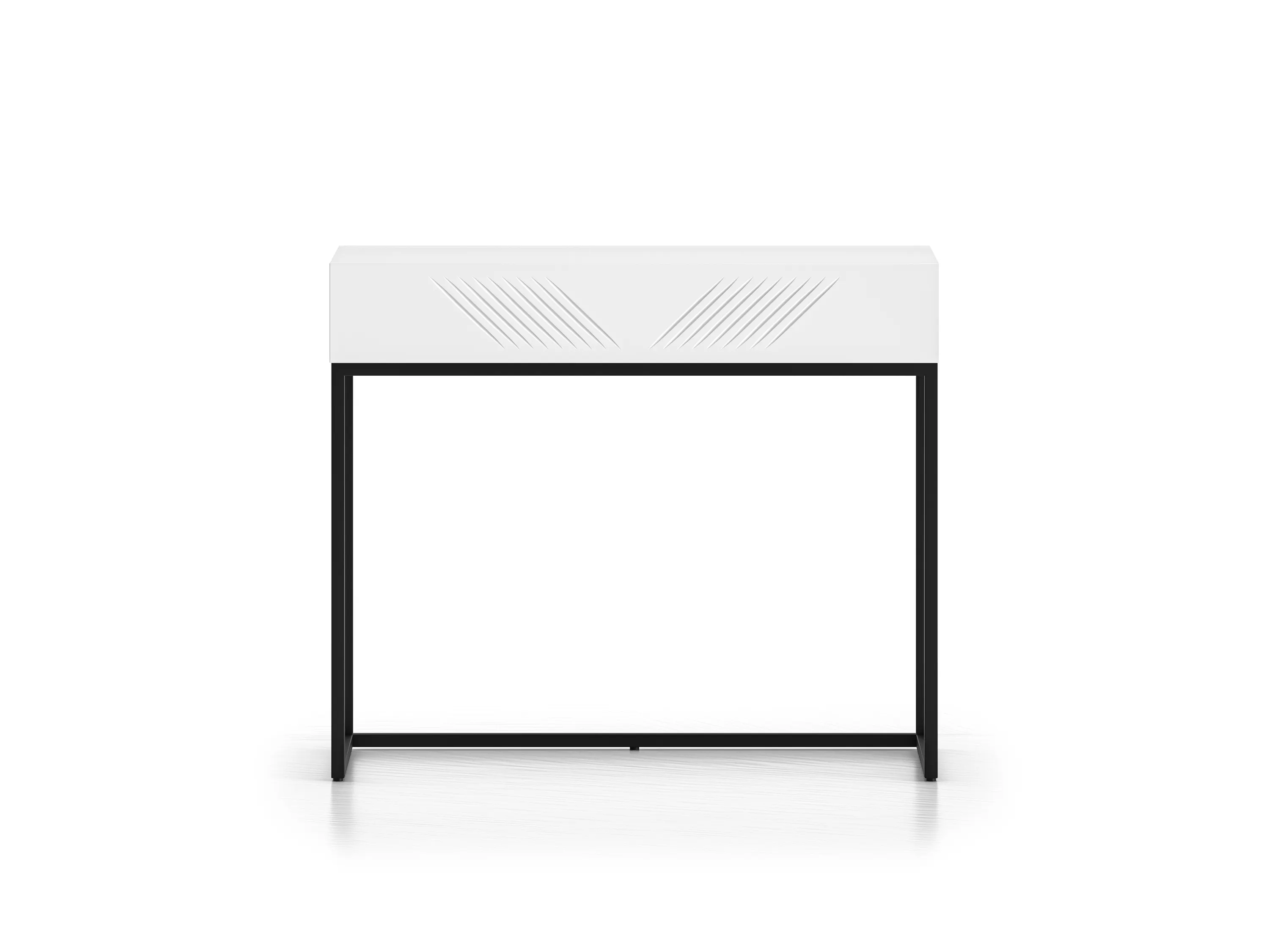 Toaletka z szufladą CLEARING 06 biały alpejski, podstawa-czarny - 1CLEA06-001-01