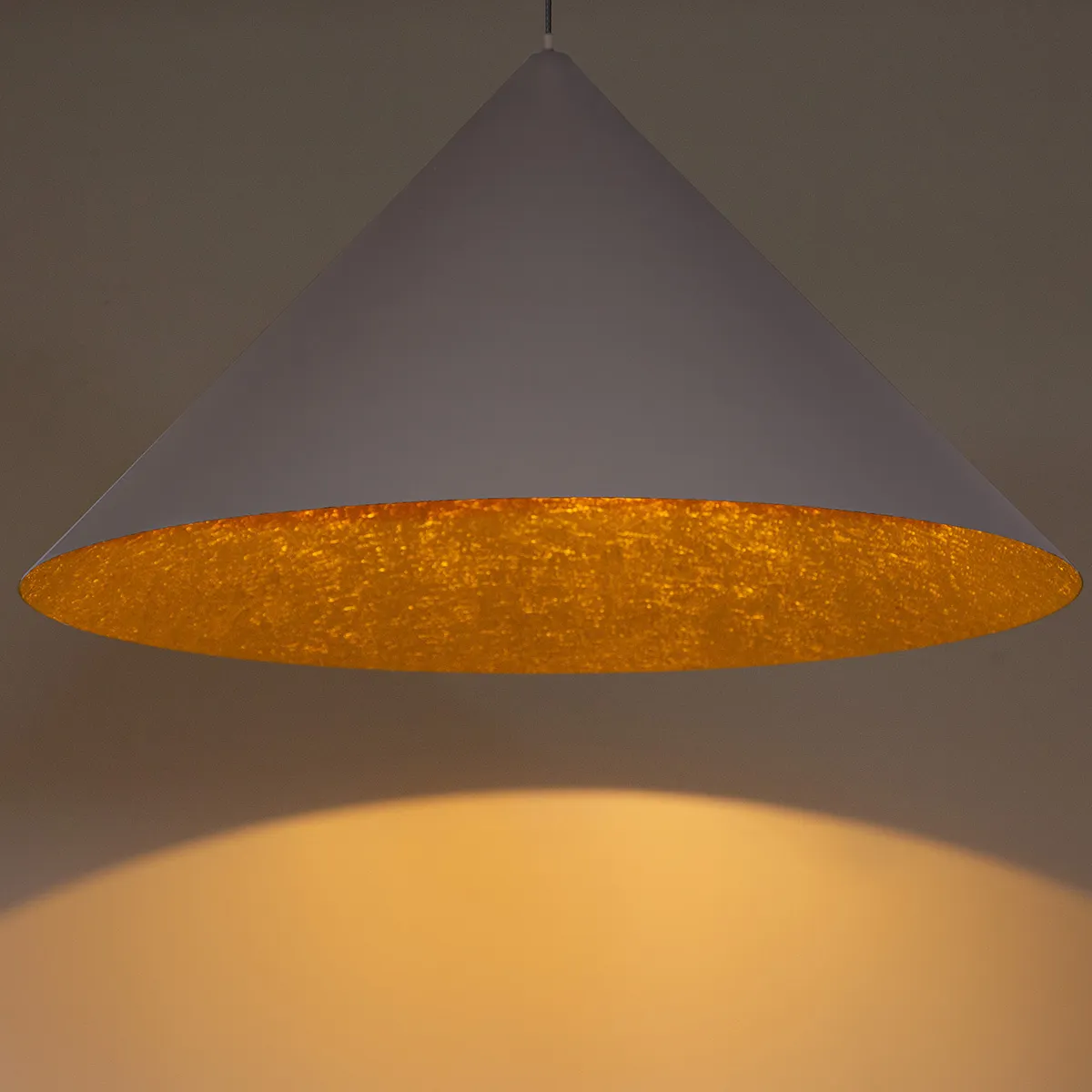 Lampa wisząca VESUVIO M taupe złota - SI_41057