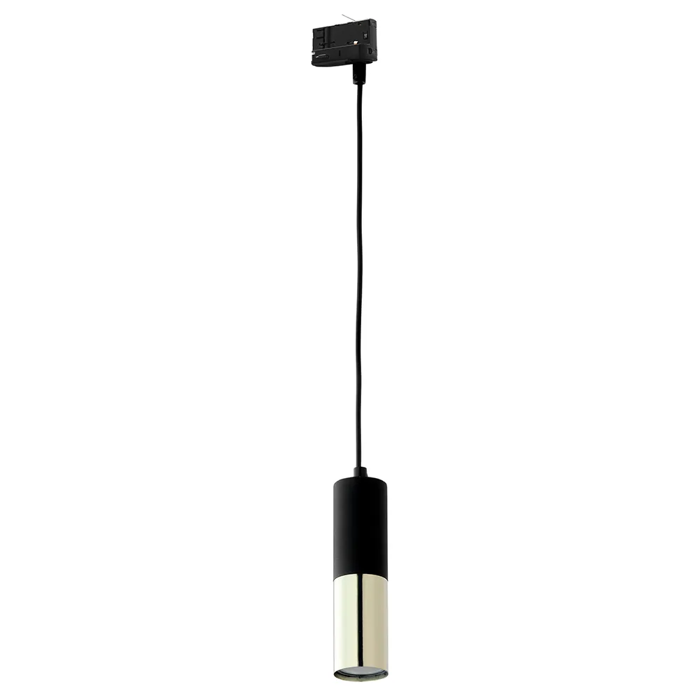 Lampa listwowa wisząca TRACER czarna złota 120x5cm