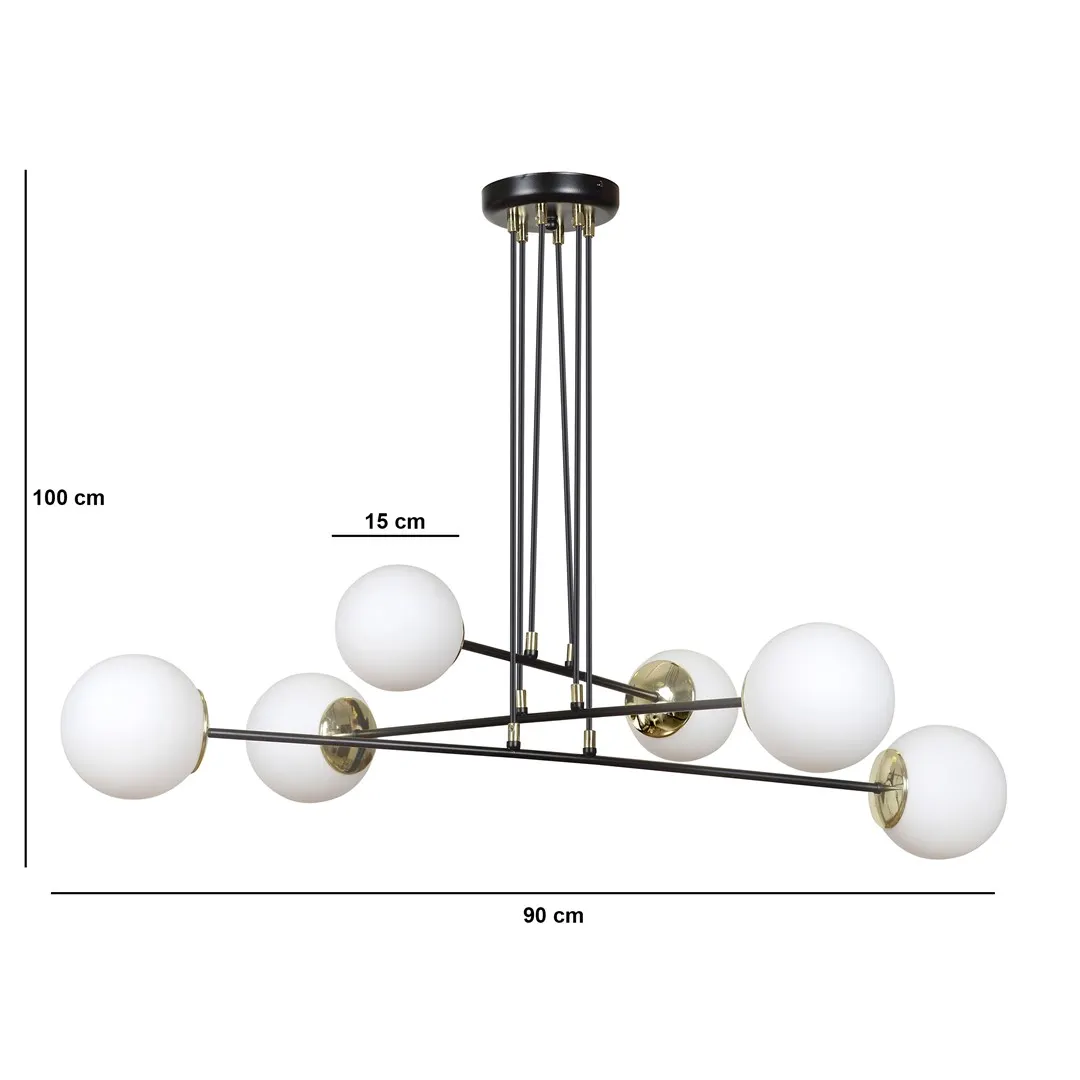 Lampa wisząca OGNIS 6 biała — zdjęcie 3
