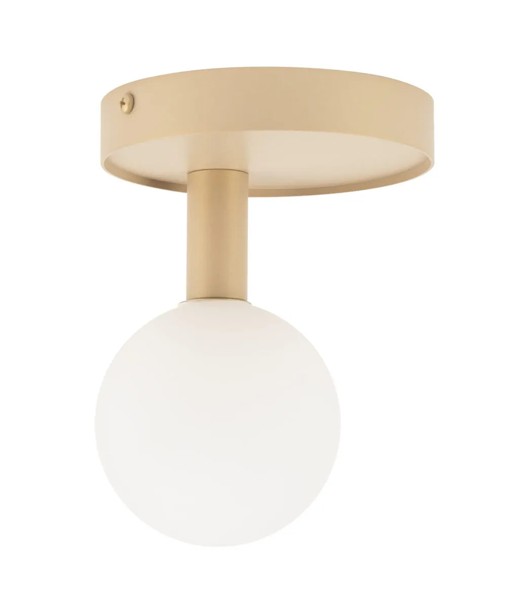 Lampa sufitowa PERLA 1 biało-złota