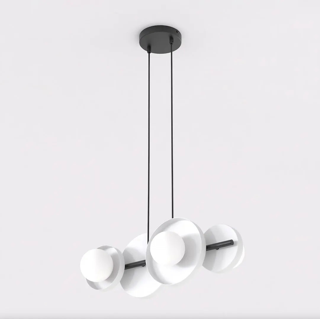 Lampa wisząca metalowa MODEL 4 biała — zdjęcie 2