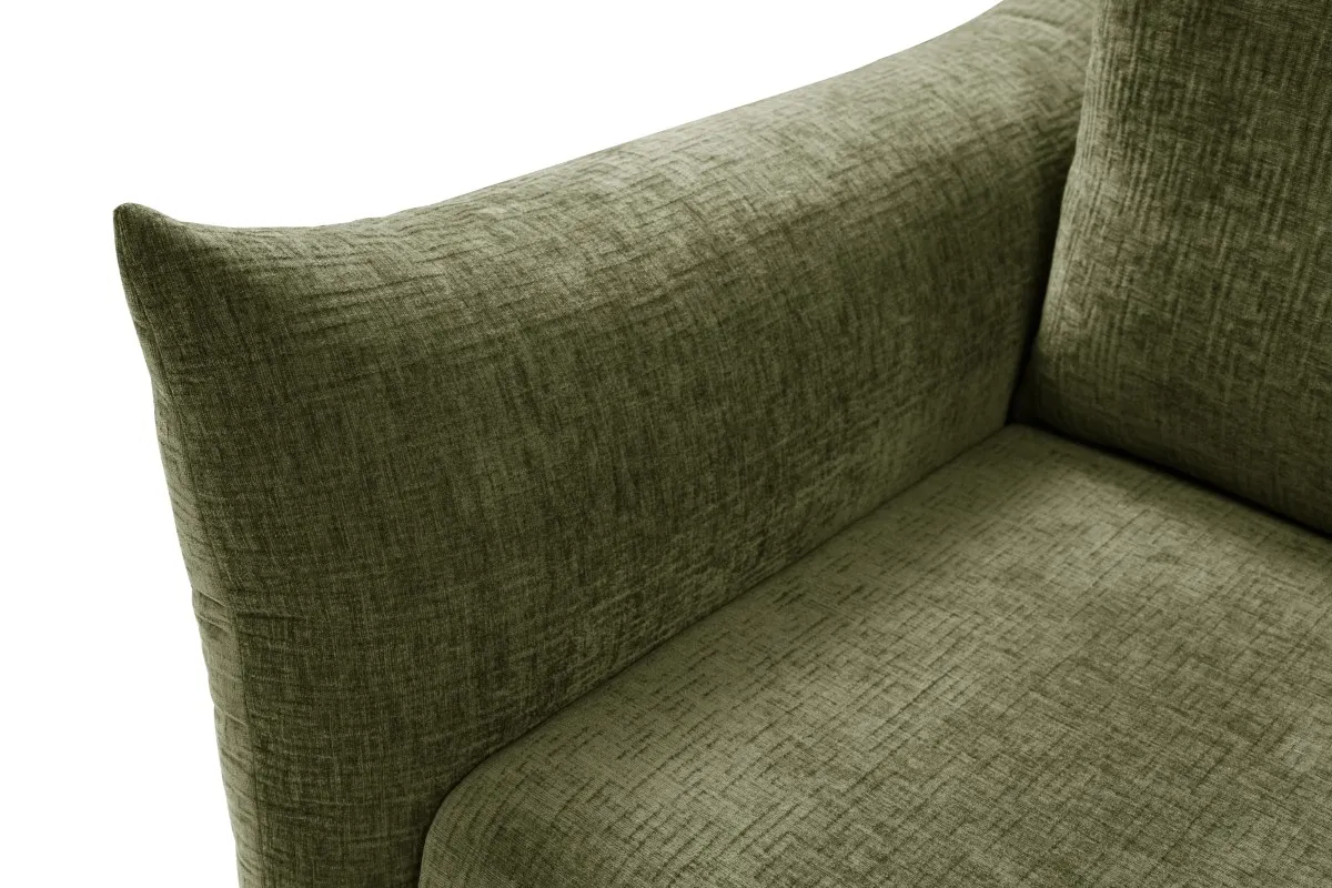 Sofa rozkładana z pojemnikiem ADEL 240 cm oliwkowa — zdjęcie 7