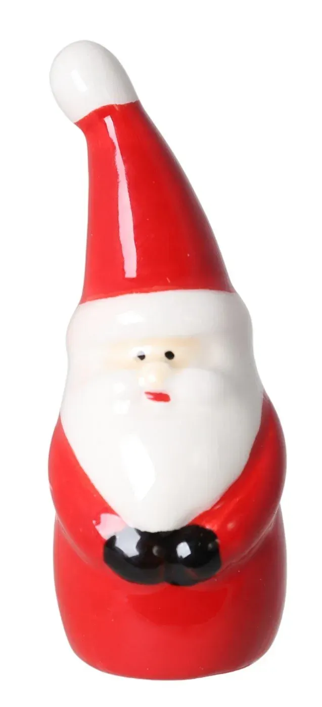 FIGURKA ceramiczna MIKOŁAJ MAŁY czerwona