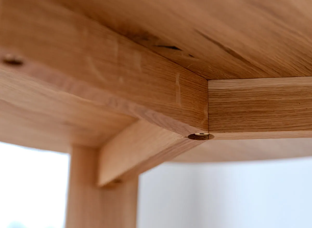 Stolik kawowy okrągły MONTI 71 cm dębowy - olejowany - PRHMON71D