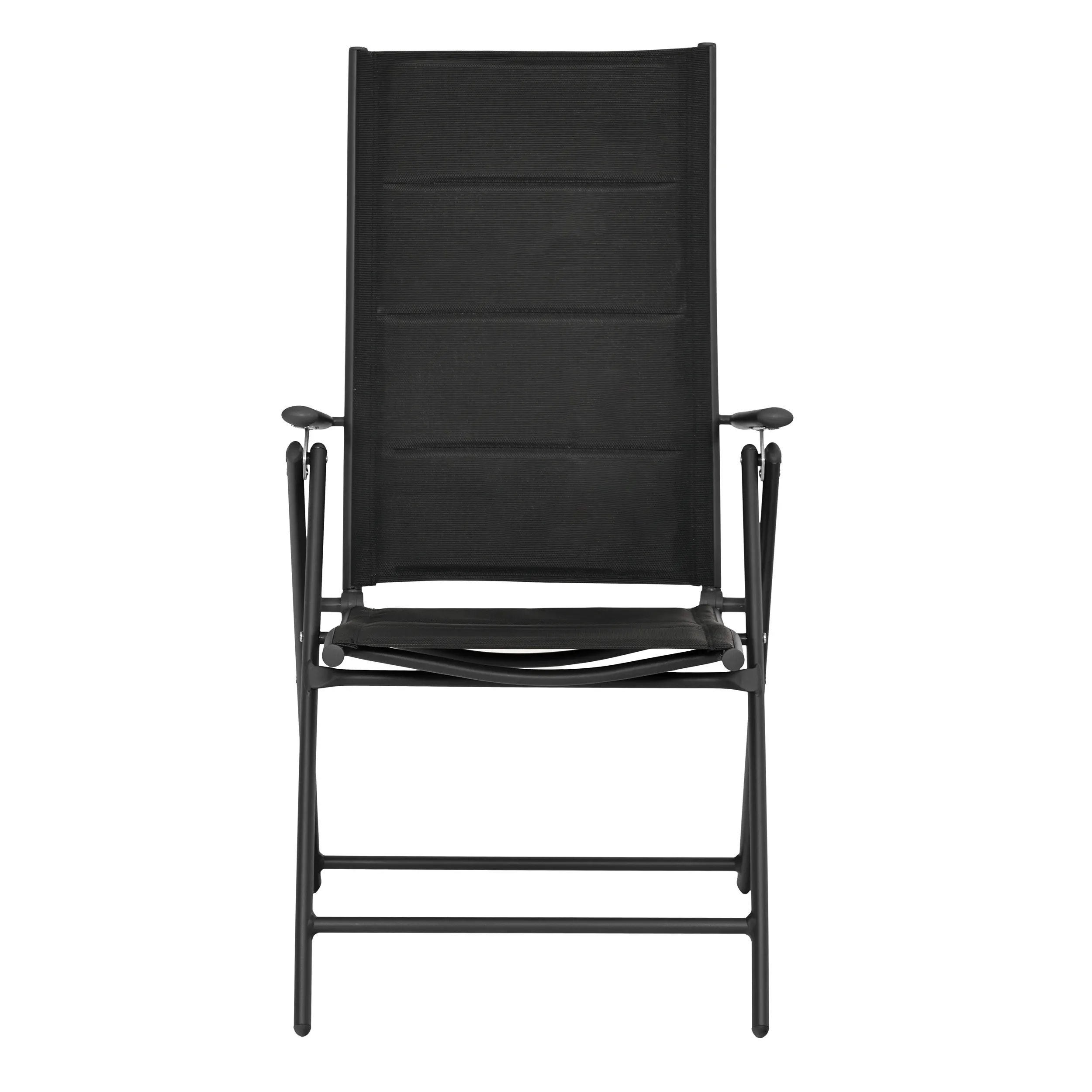 Zestaw Mebli Luxury stół 150x90cm + 6 składanych krzeseł czarny - DLG_92412