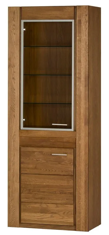 Witryna VELVET 10 lewa drewniana dąb rustical 200x75x42cm — zdjęcie 2