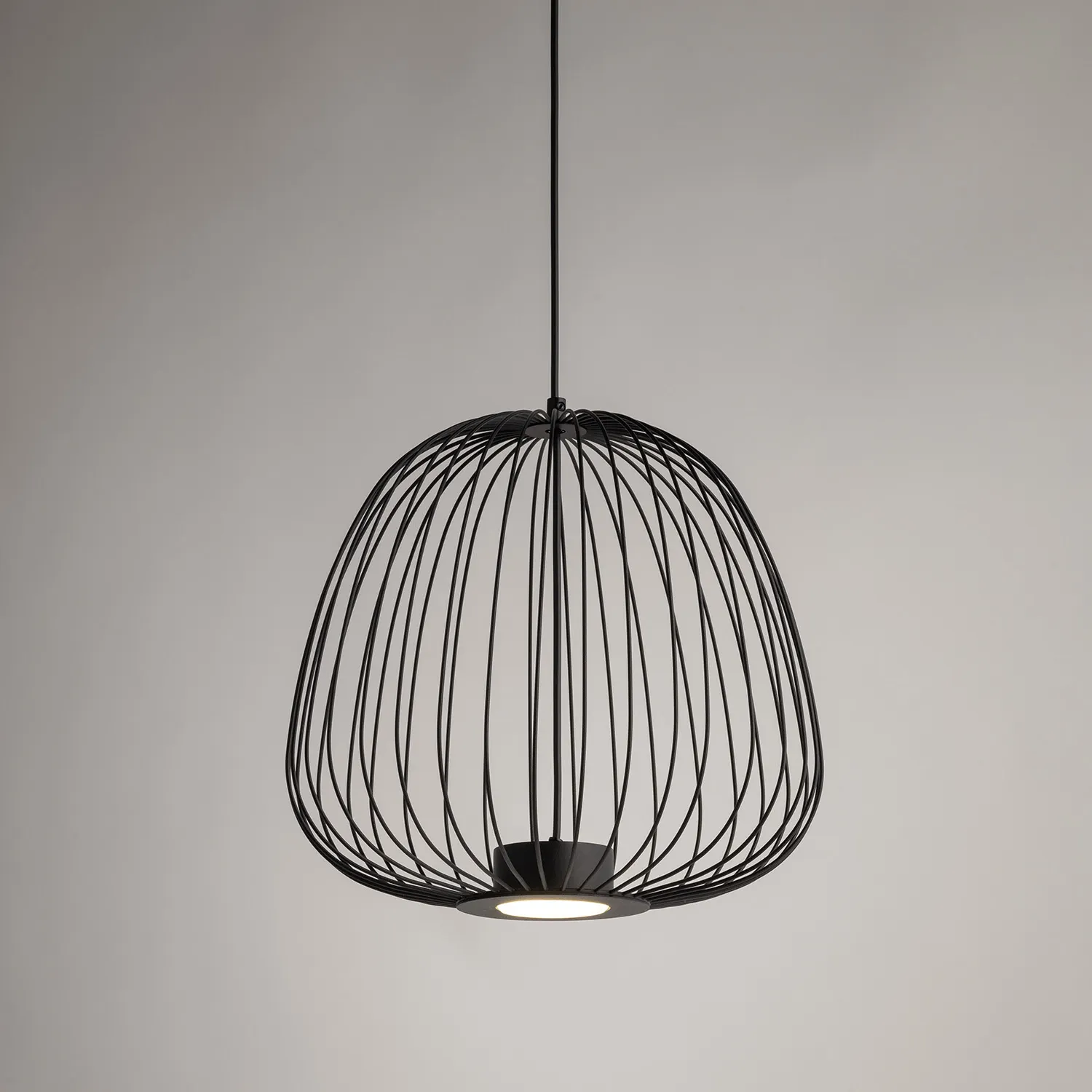 Lampa wisząca BELL PLUS 1 czarna - SI_40878