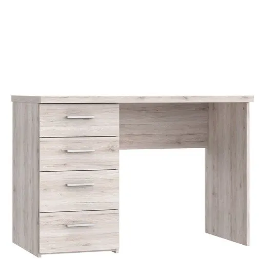 Biurko NET106 z 4 szufladami - dąb piaskowy