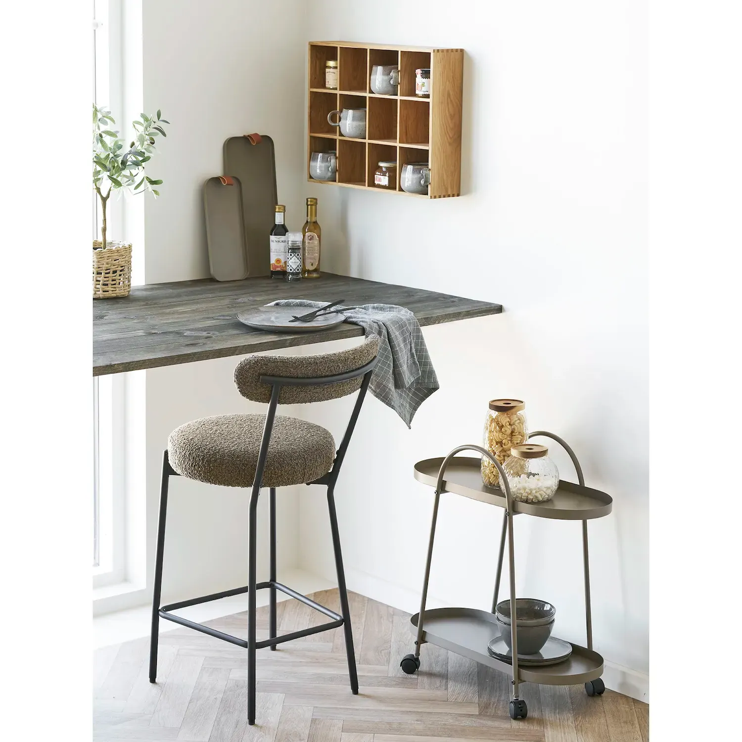 Tace stalowe TRAY Zestaw 2 sztuk brązowe - 4601037