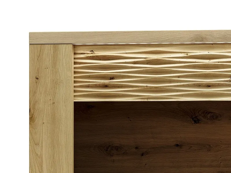 Szafka RTV z 2 szufladami i oświetleniem ARTIS 11, dąb artisan - 1ARTI11-001