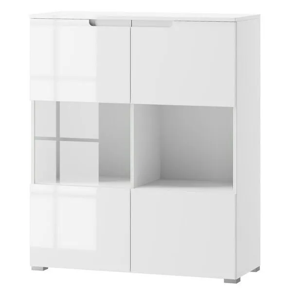 Witryna SELENE 27 dwudrzwiowa biały połysk 119x100x39cm Witryna SELENE 27 dwudrzwiowa biały połysk 119x100x39cm