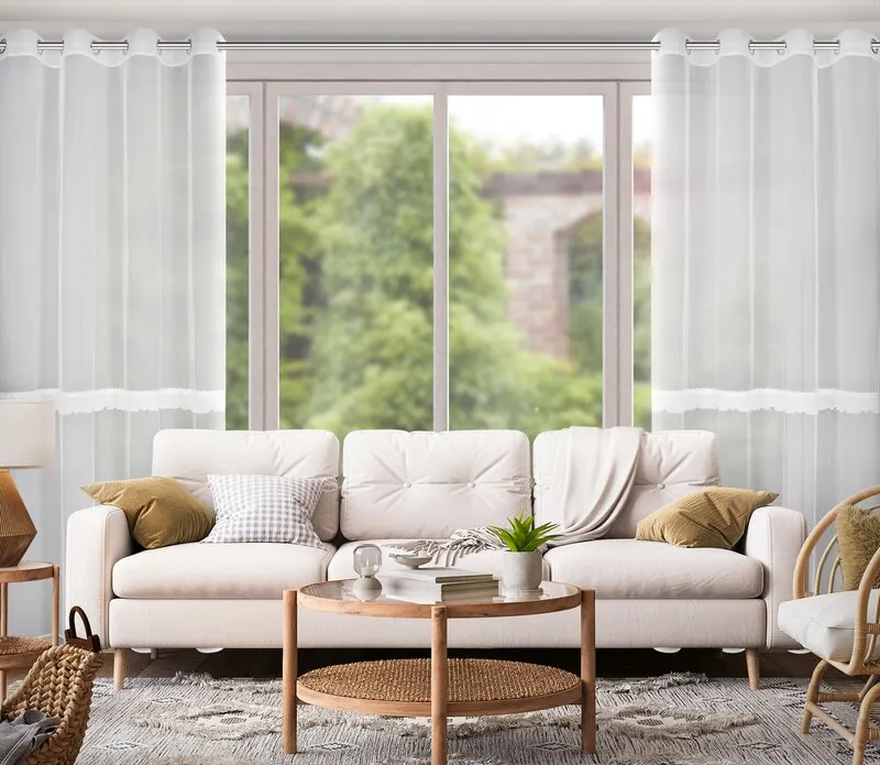 FIRANA GOTOWA SOFI 140 X 260 CM BIAŁY — zdjęcie 8