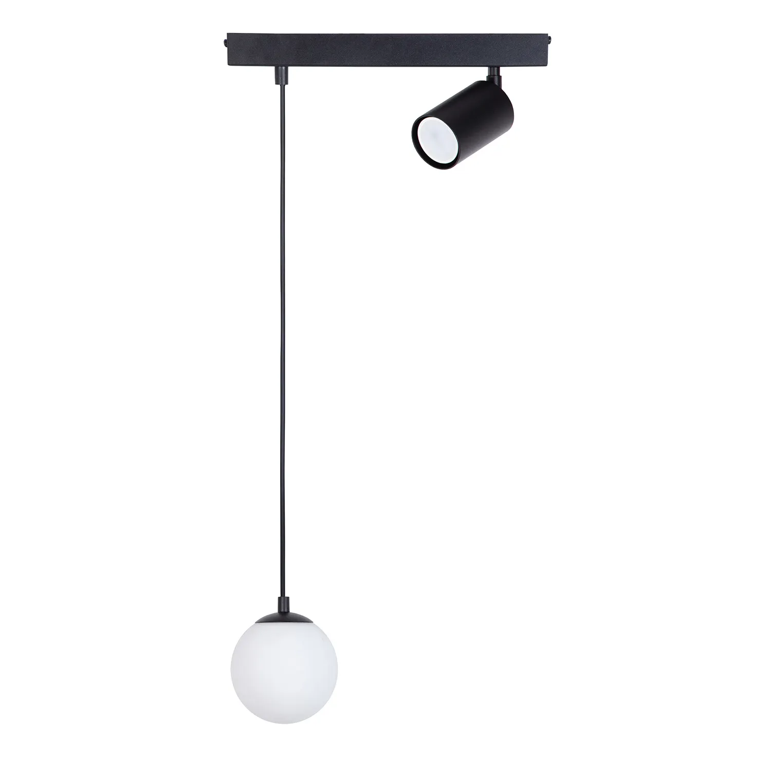 Lampa wisząca TAVIRA 1+1 czarna biała