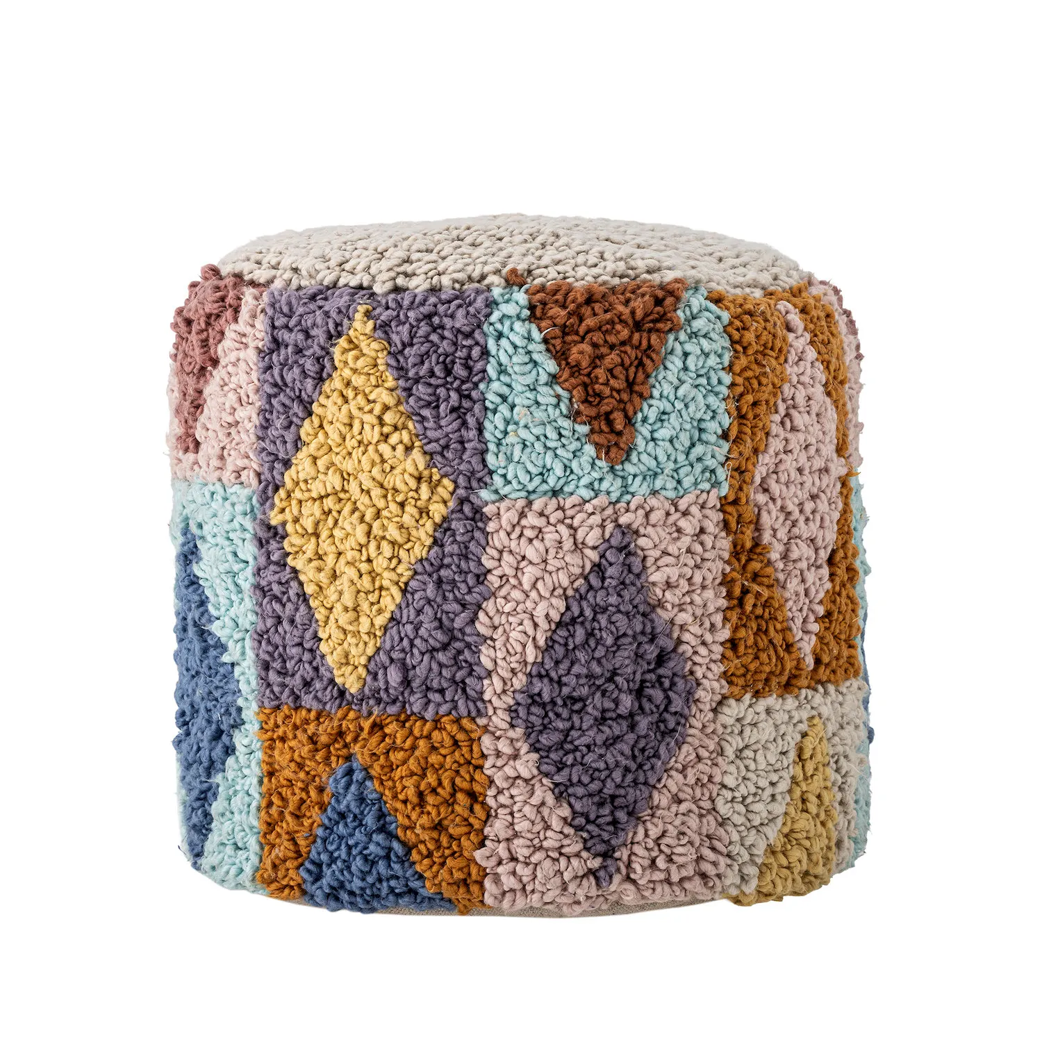 image pouf, pufa, sofa-pouf, dzianie, patchworkowy