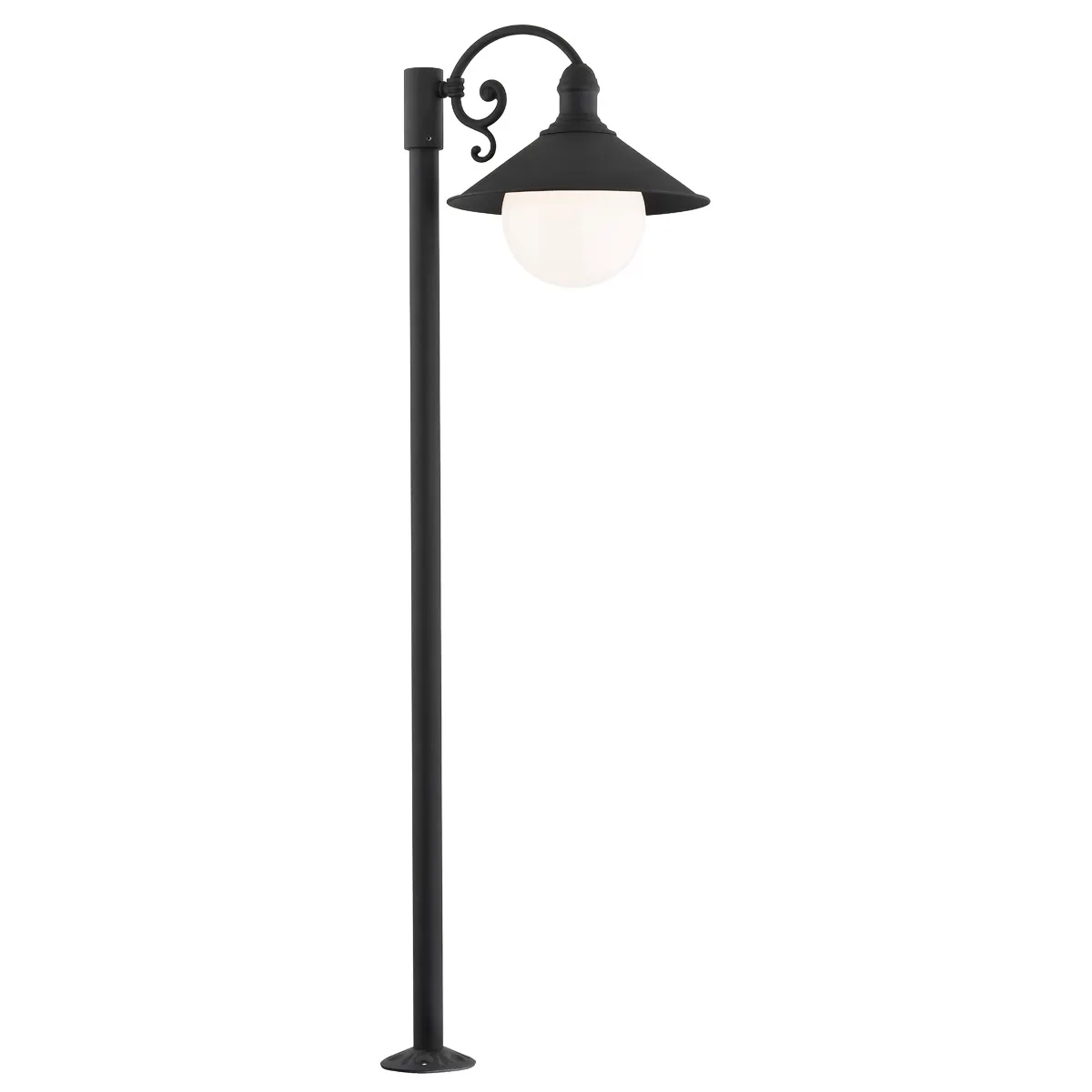 Lampa stojąca ERBA BIS metalowa czarna 120cm Lampa stojąca ERBA BIS metalowa czarna 120cm