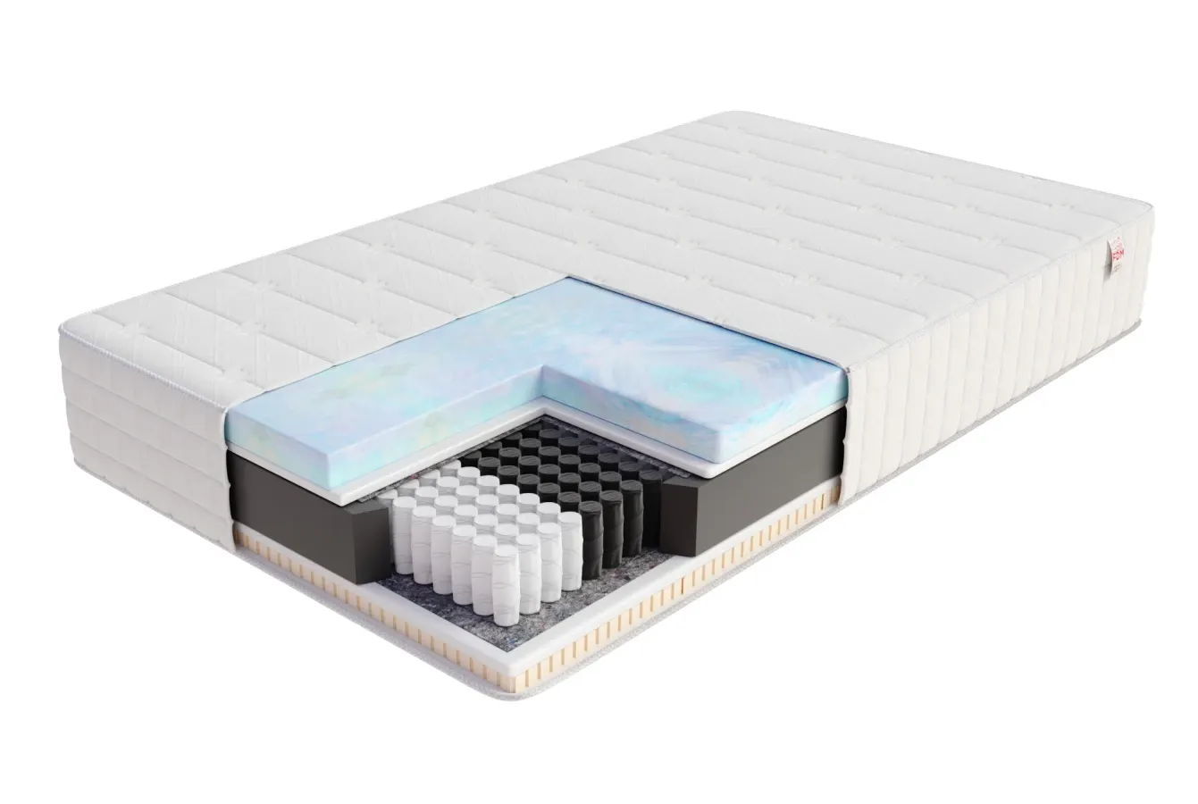 Materac kieszeniowy LUMINO 80x200x29 - H2 średnio miękki / H3 średnio twardy