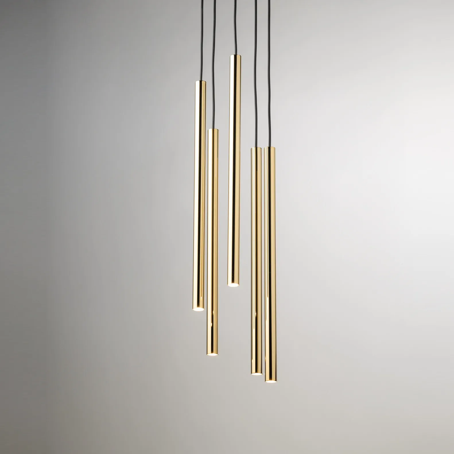 Lampa wisząca SOPEL LUX 5 czarno-złota - SI_40739