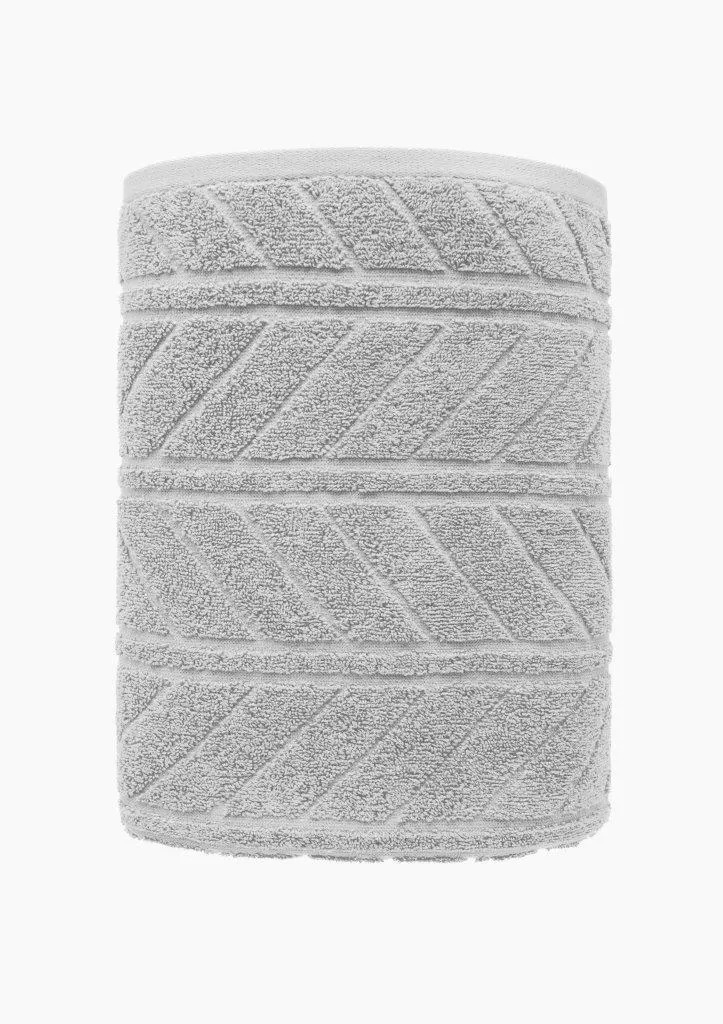 Ręcznik frotte RELIEF 30x50 gramatura 500 szary - FARO_30230