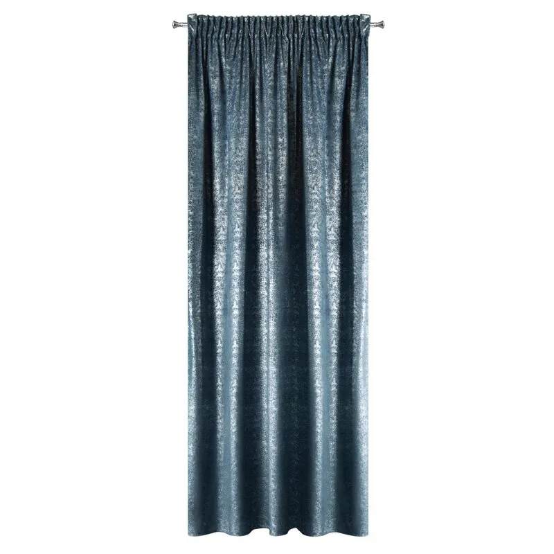 ZASŁONA GOTOWA D91 CYPR NA TAŚMIE 140 X 270 CM GRANATOWY - EU_373078