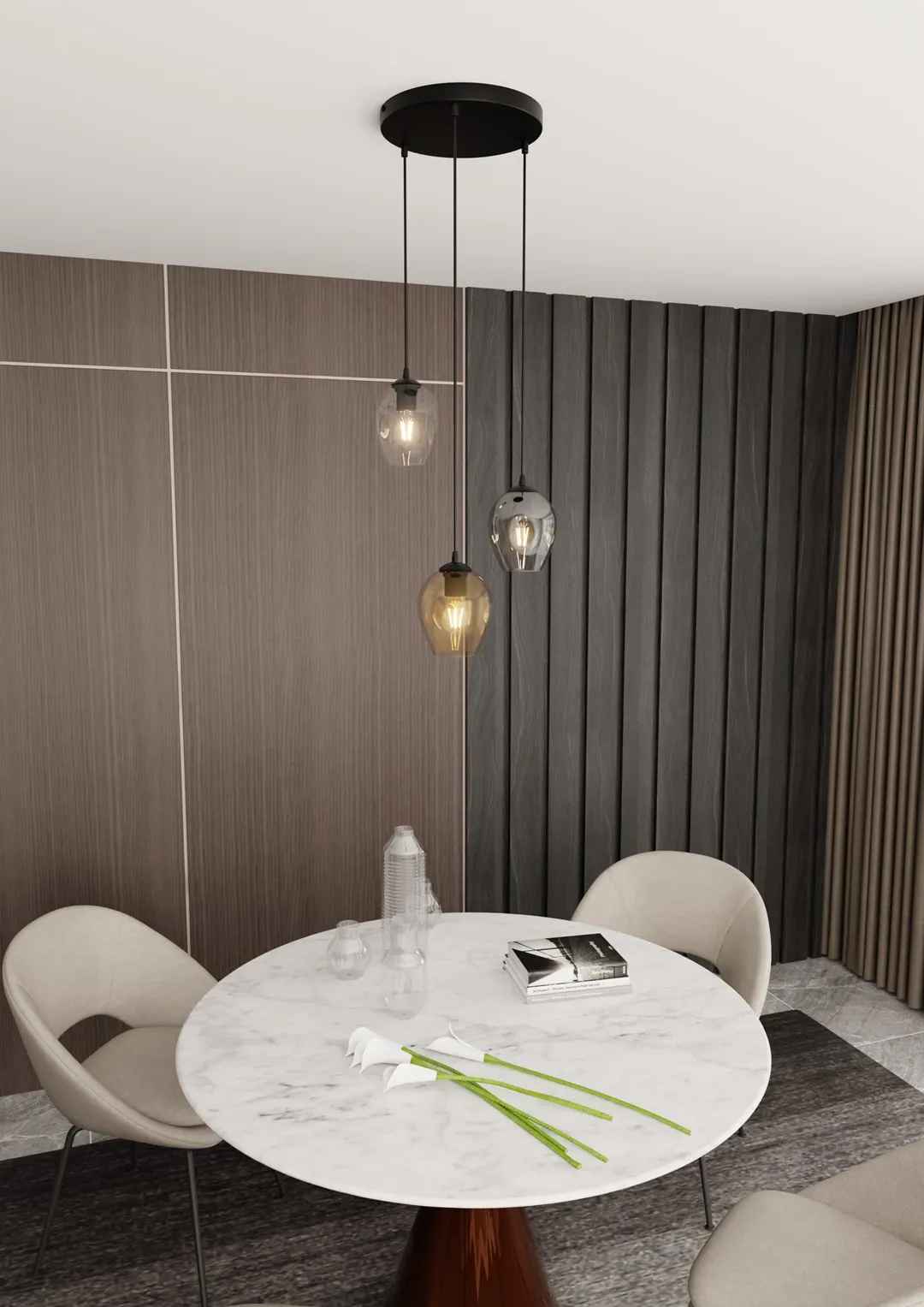 Lampa wisząca ISTAR Czarny 682/3PREM - 682/3PREM