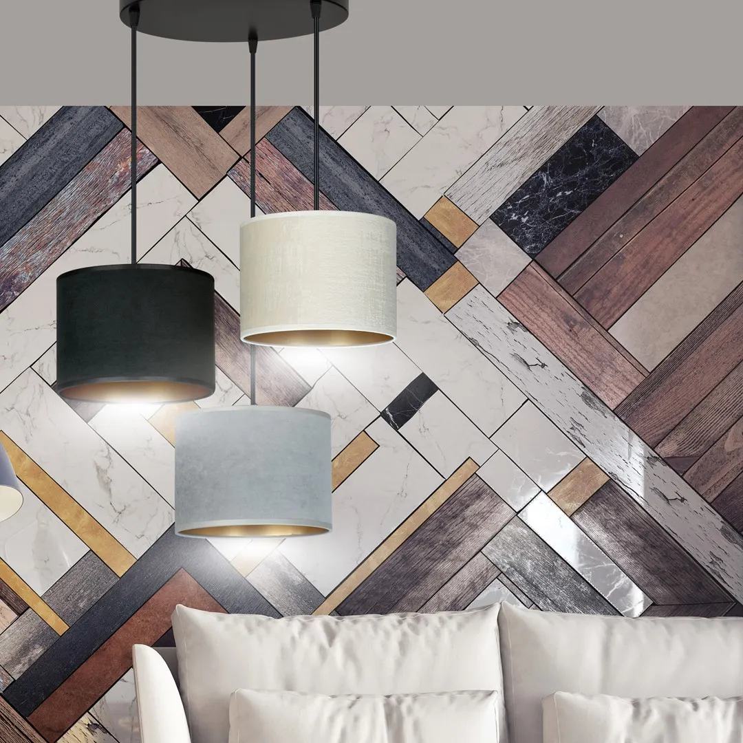 Lampa wisząca HILDE 3 PREM czarny MIX — zdjęcie 7