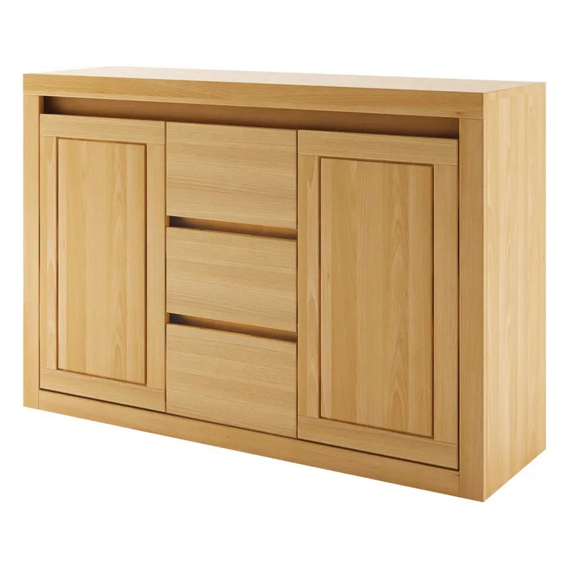 Komoda bukowa KD413 Naturalny DREWMAX