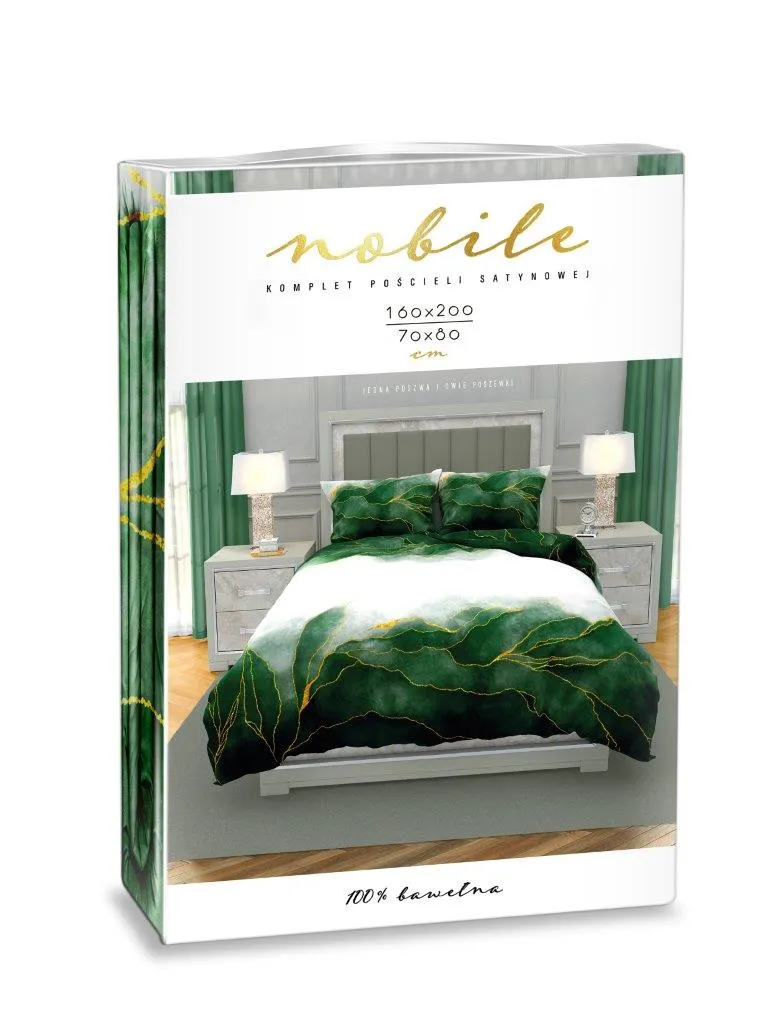 Pościel komplet NOBILE 016 160x200+2x70x80 satyna bawełaniana fotoprint wielokolorowy - FARO_31226