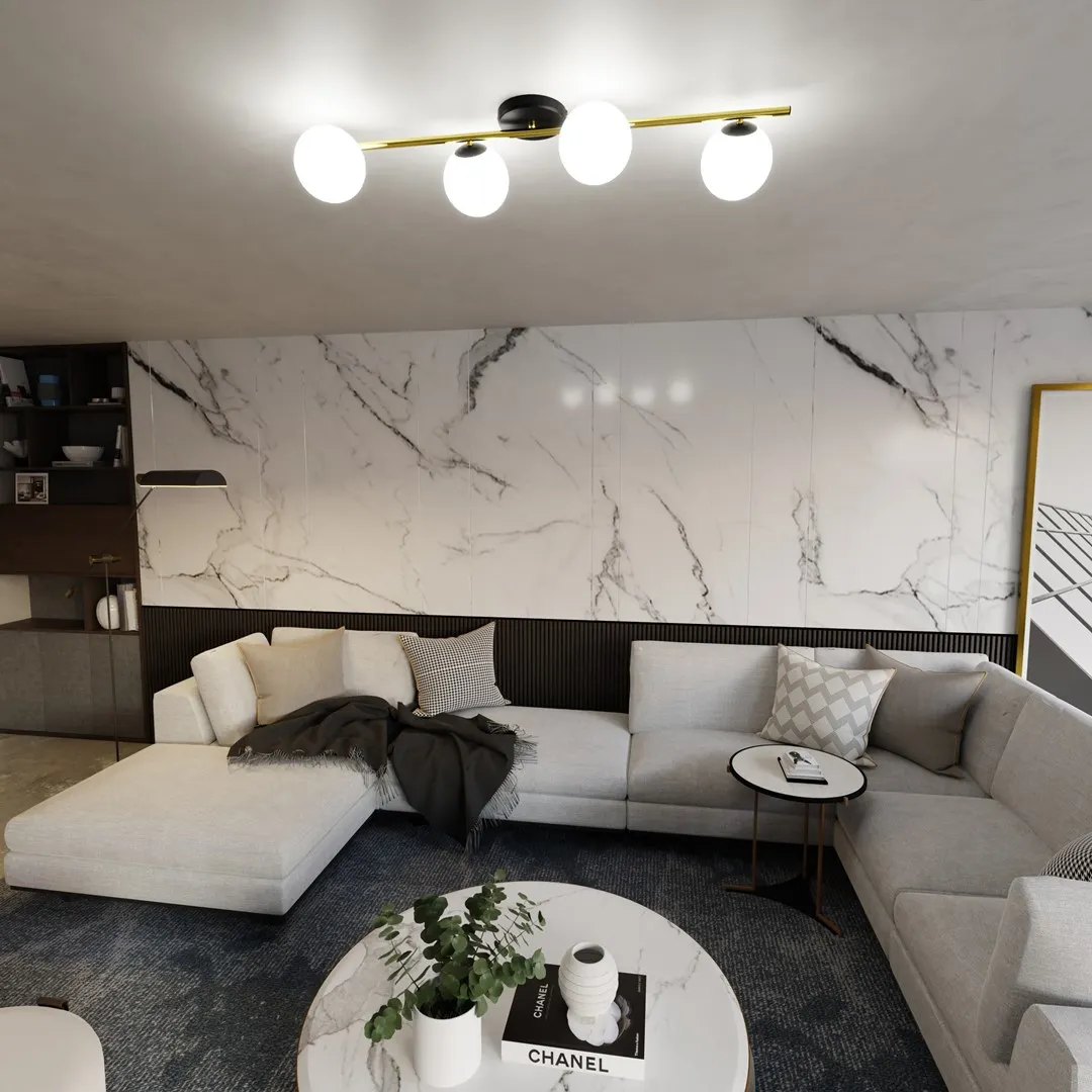 Lampa sufitowa SPLENDI Czarny,Złoty 1248/4 - 1248/4