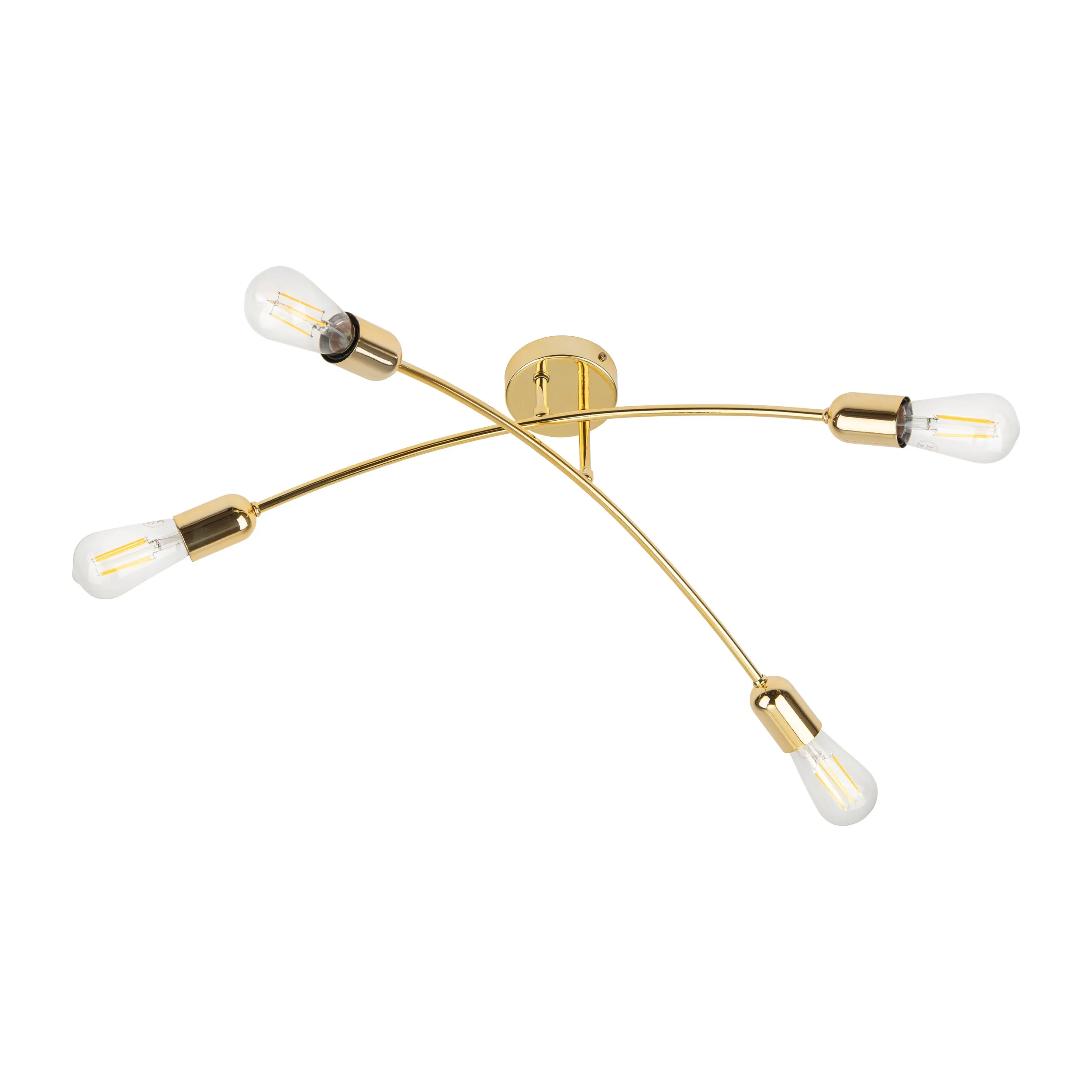 Lampa sufitowa HELIX złota metalowa 62x20cm - TK_4688