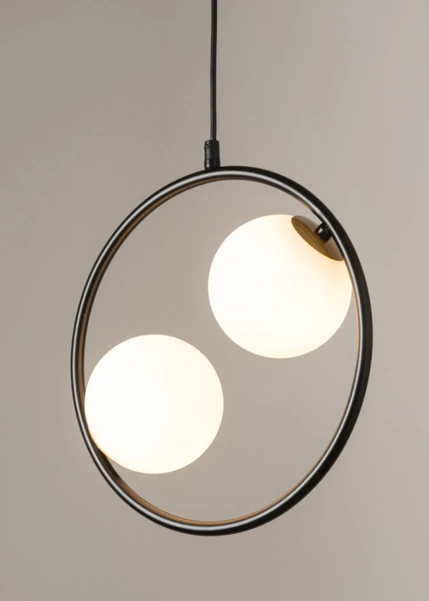 Lampa wisząca AQUA 2 biało-czarna - SI_33410