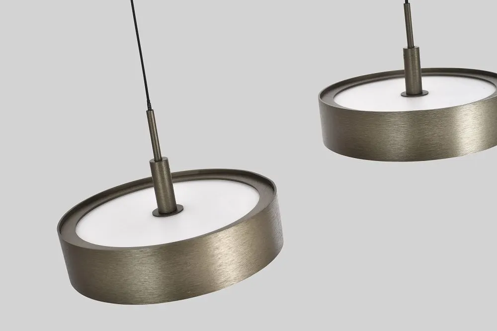 lampa wisząca, pendant, metaliczny, brązowy, okrągła