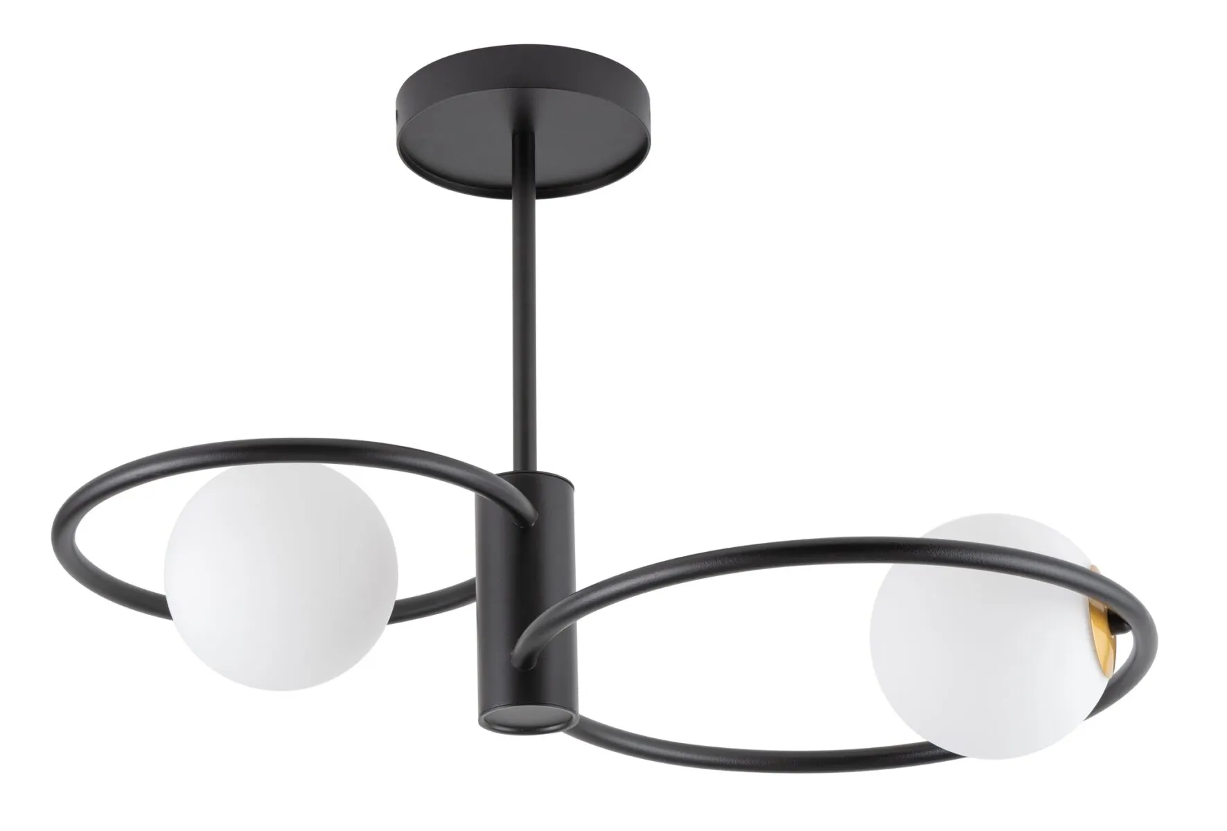 Lampa sufitowa AQUA 2 biało-czarna